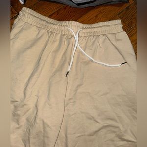 Brand new tan sweatpants